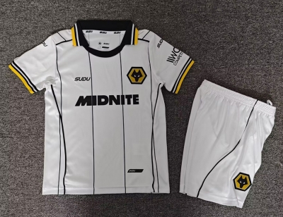 2627 Wolverhampton away kids soccer jersey